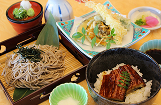 天ざるとミニ鰻丼